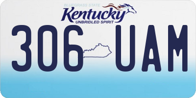 KY license plate 306UAM