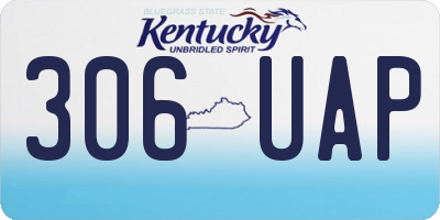 KY license plate 306UAP