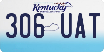 KY license plate 306UAT