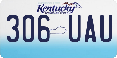 KY license plate 306UAU