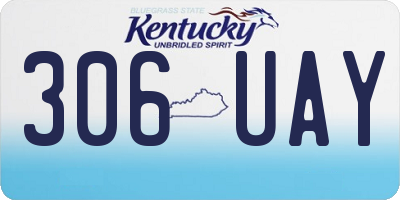 KY license plate 306UAY