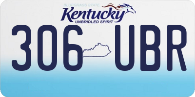KY license plate 306UBR