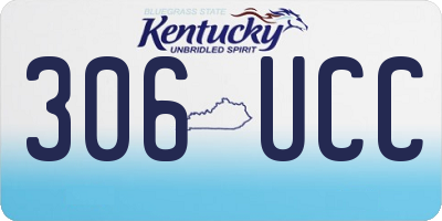 KY license plate 306UCC