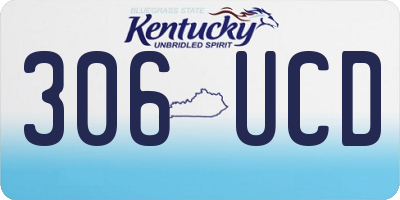 KY license plate 306UCD