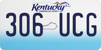 KY license plate 306UCG