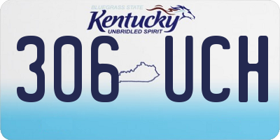 KY license plate 306UCH