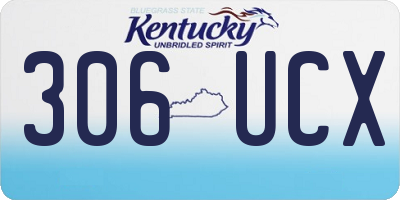 KY license plate 306UCX