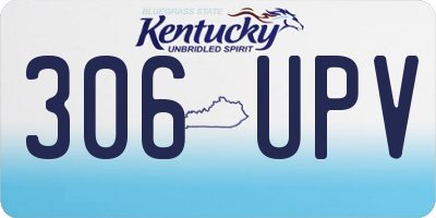 KY license plate 306UPV