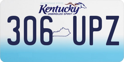 KY license plate 306UPZ