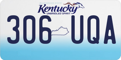KY license plate 306UQA