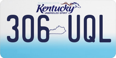 KY license plate 306UQL