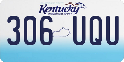 KY license plate 306UQU
