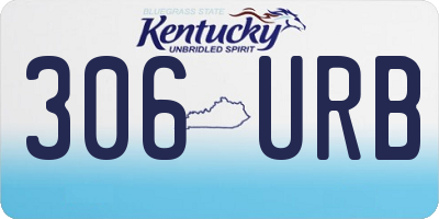 KY license plate 306URB
