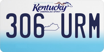 KY license plate 306URM