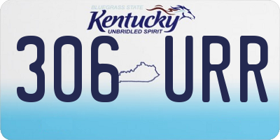 KY license plate 306URR