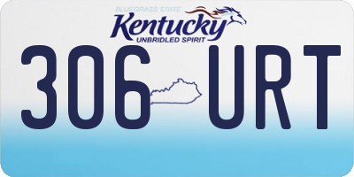 KY license plate 306URT