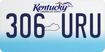 KY license plate 306URU