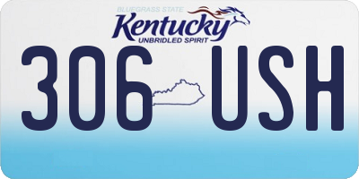 KY license plate 306USH