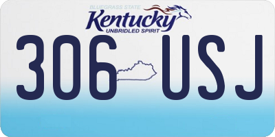 KY license plate 306USJ