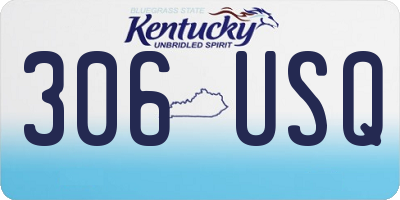 KY license plate 306USQ