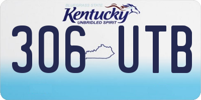 KY license plate 306UTB