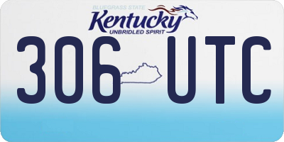 KY license plate 306UTC
