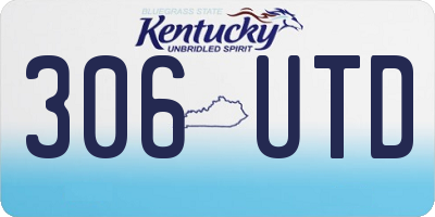 KY license plate 306UTD