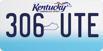 KY license plate 306UTE