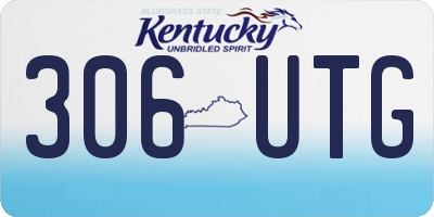 KY license plate 306UTG