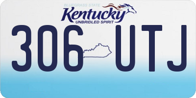 KY license plate 306UTJ