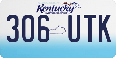 KY license plate 306UTK