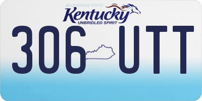 KY license plate 306UTT