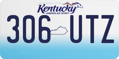 KY license plate 306UTZ