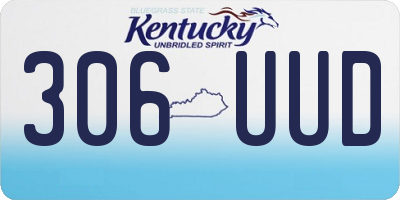 KY license plate 306UUD