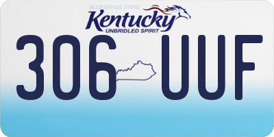 KY license plate 306UUF