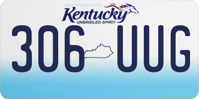 KY license plate 306UUG