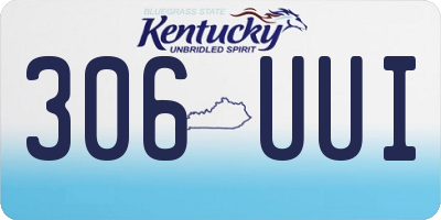 KY license plate 306UUI