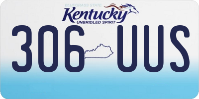 KY license plate 306UUS