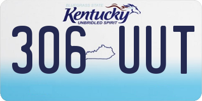 KY license plate 306UUT