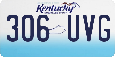 KY license plate 306UVG
