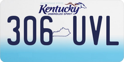 KY license plate 306UVL