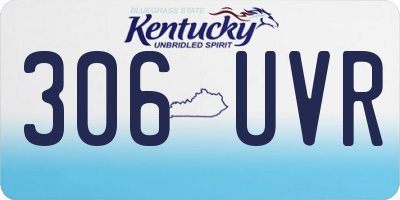 KY license plate 306UVR