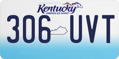KY license plate 306UVT
