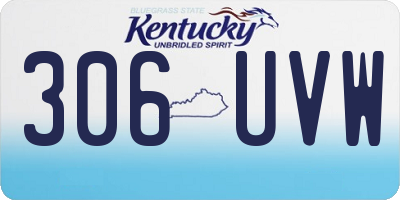 KY license plate 306UVW