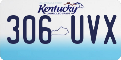 KY license plate 306UVX