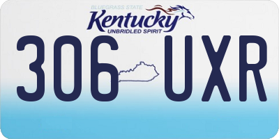 KY license plate 306UXR