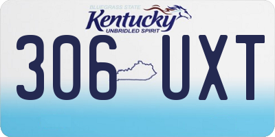 KY license plate 306UXT