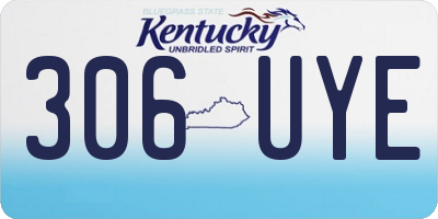 KY license plate 306UYE