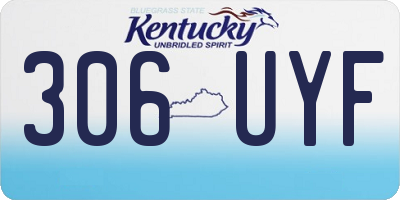 KY license plate 306UYF