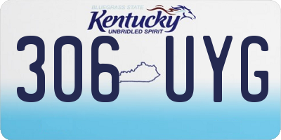 KY license plate 306UYG